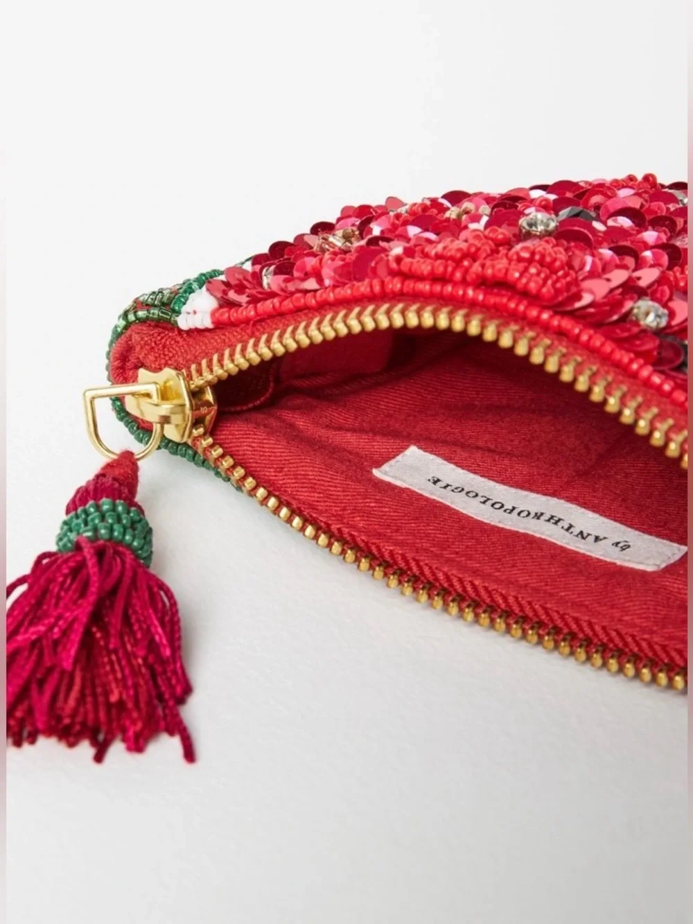 RARE ANTHROPOLOGIE NWT Watermelon Coin Purse